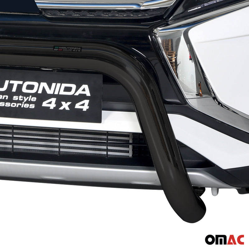 Barra di protezione anteriore per Mitsubishi Eclipse Cross 2018-2020 ø76 Nero