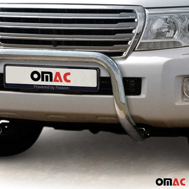 Protezione anteriore in acciaio per Toyota Land Cruiser V8 2012-16 ABE Silver 