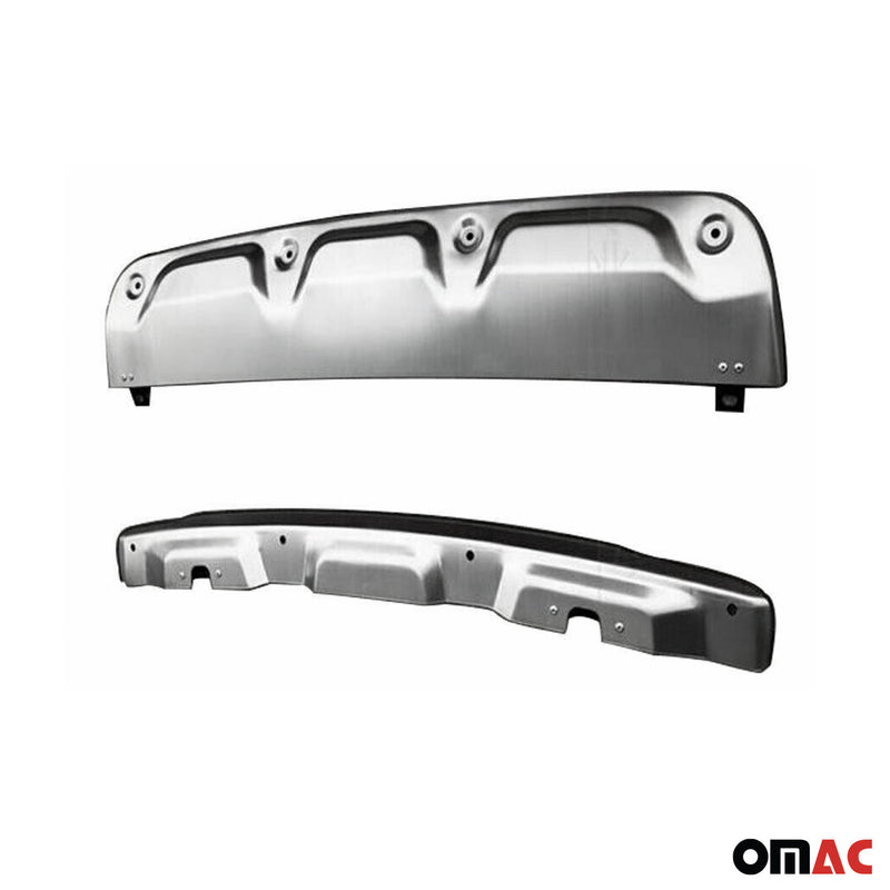 Heckdiffusor & Vorne Stoßstange Diffusor für Honda CR-V 2012-2016 Edelstahl 2tlg