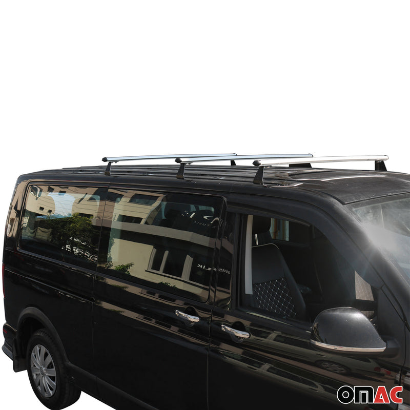 Dachträger Gepäckträger für VW T7 Multivan 2021-2025 Aluminium Silber 3tlg