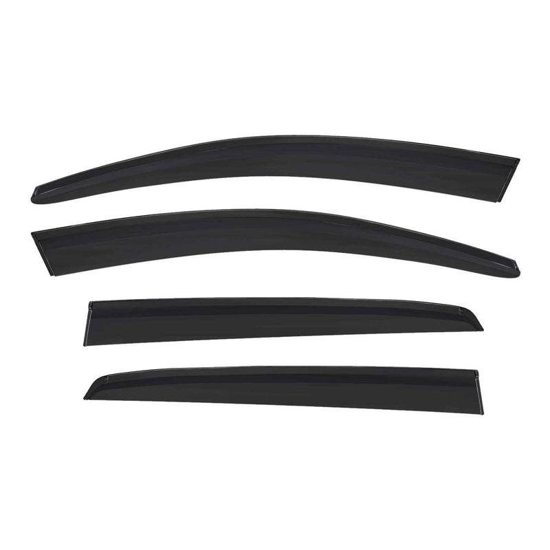 4 deflettori d'aria e deflettori pioggia per Peugeot 307 308 2001-2012 Hatchback Scuri