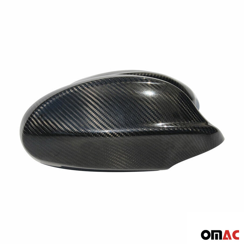 Calotte specchietti retrovisori per BMW Serie 3 E90 E91 2005-2013 in fibra di carbonio nera 