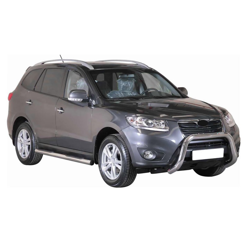 Protezione anteriore per Hyundai Santa Fe 2009-2012 ø76mm acciaio argento