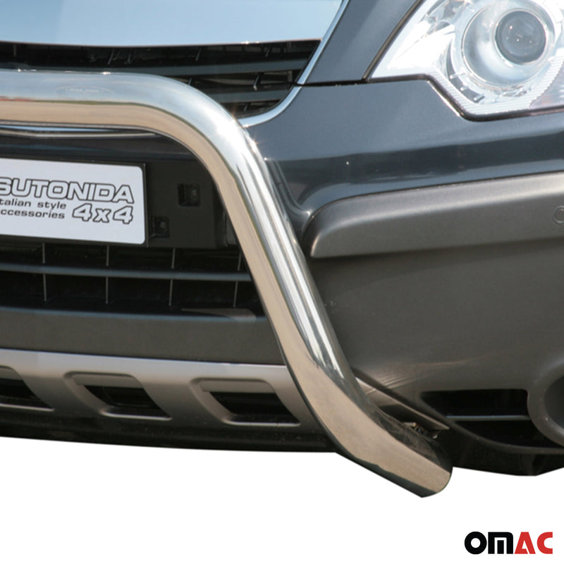 Protezione anteriore per Opel Antara 2007-2011 ø76mm acciaio argento