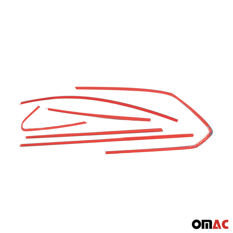 Listelli decorativi per finestrini per Opel Astra J Station Wagon 2010-2015 in acciaio inox cromato 12 pezzi