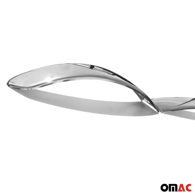 Fascia paraurti posteriore per Fiat Linea 2012-2020 in acciaio inox cromato 3 pezzi 