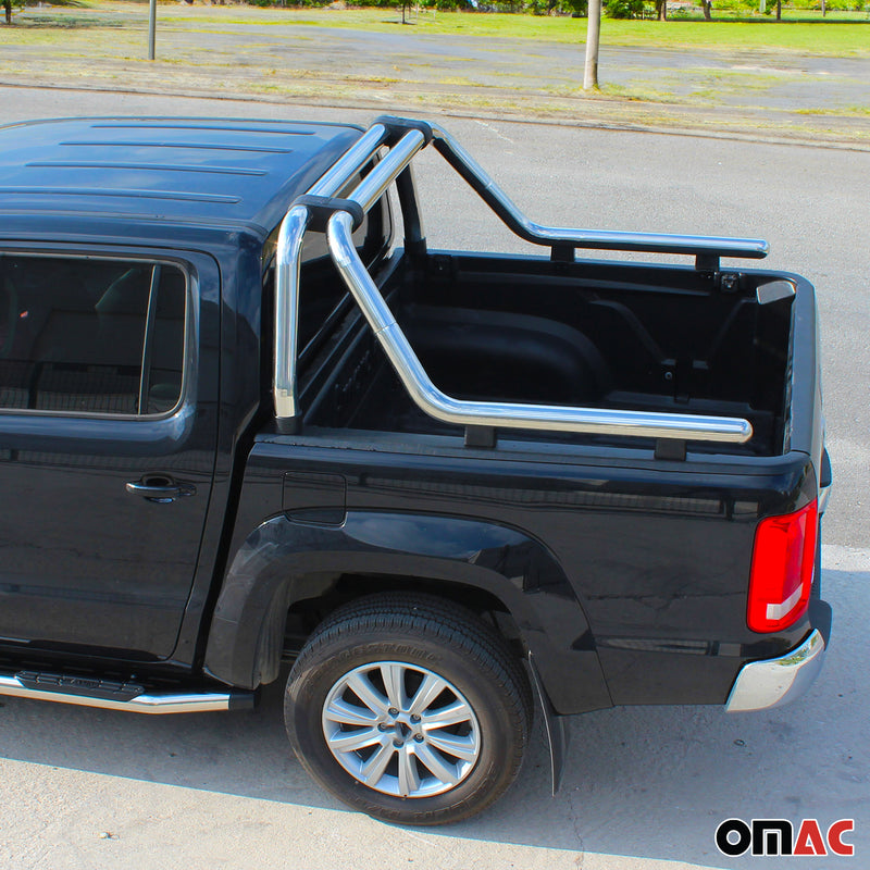 Roll bar per Fiat Fullback 2016-2021 Acciaio verniciato Ø76 Silver