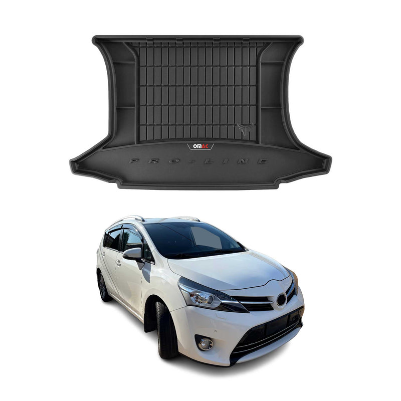 Vassoio portabagagli in gomma OMAC per Toyota Verso 2009-2018, vassoio portabagagli in TPE, nero
