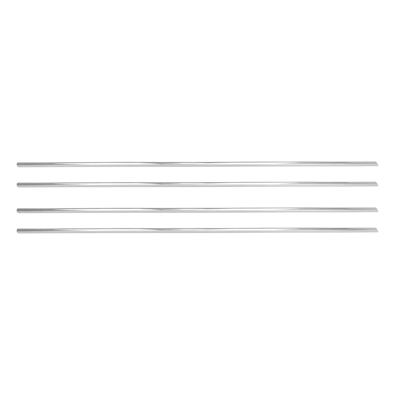 Listelli decorativi per finestrini per Kia Picanto Hatchback 2011-2017 in acciaio inox, 4 pezzi