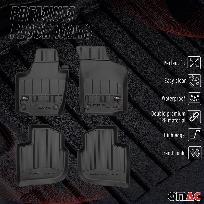 Tappetini Seat Toledo 2012-2018 TPE Nero 4 pezzi