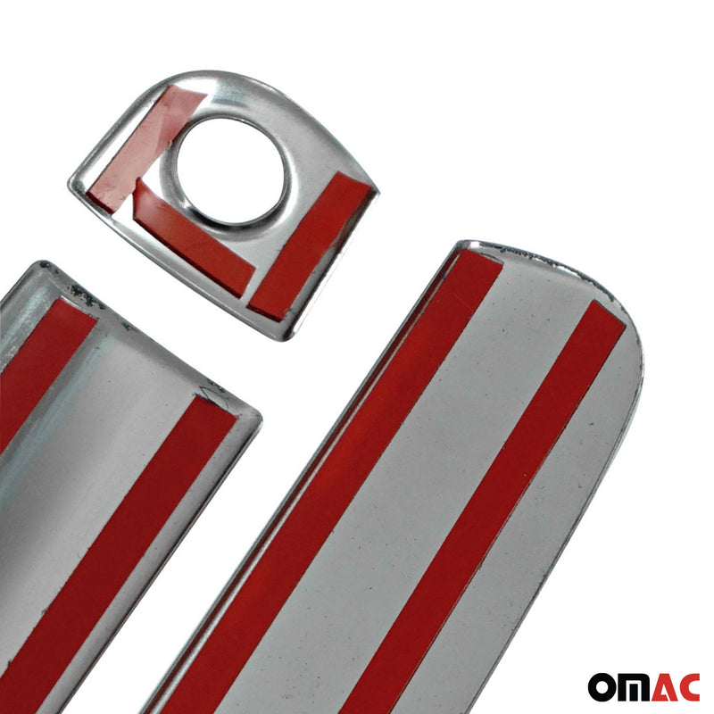 Copri maniglia porta, copri maniglia porta per Audi A3 8P 8P 8V 2003-14 2 porte argento cromato 3x