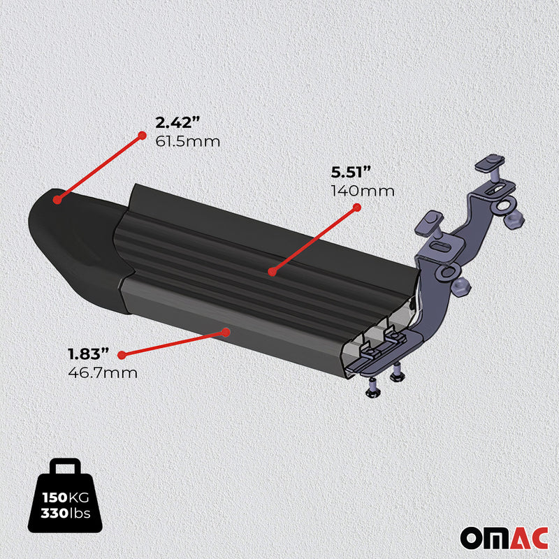 Soglie battitacco per Jeep Grand Cherokee 2011-2021 Alu Nero