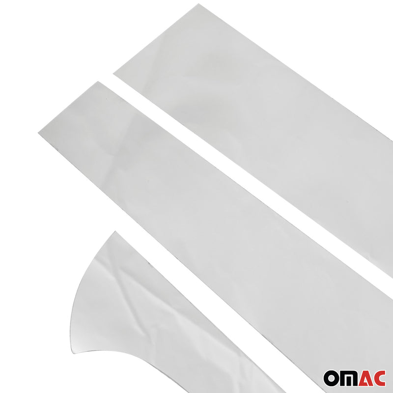 Rivestimento montante porta montante B montante C per Fiat Panda 2012-2021 argento cromato 6 pezzi