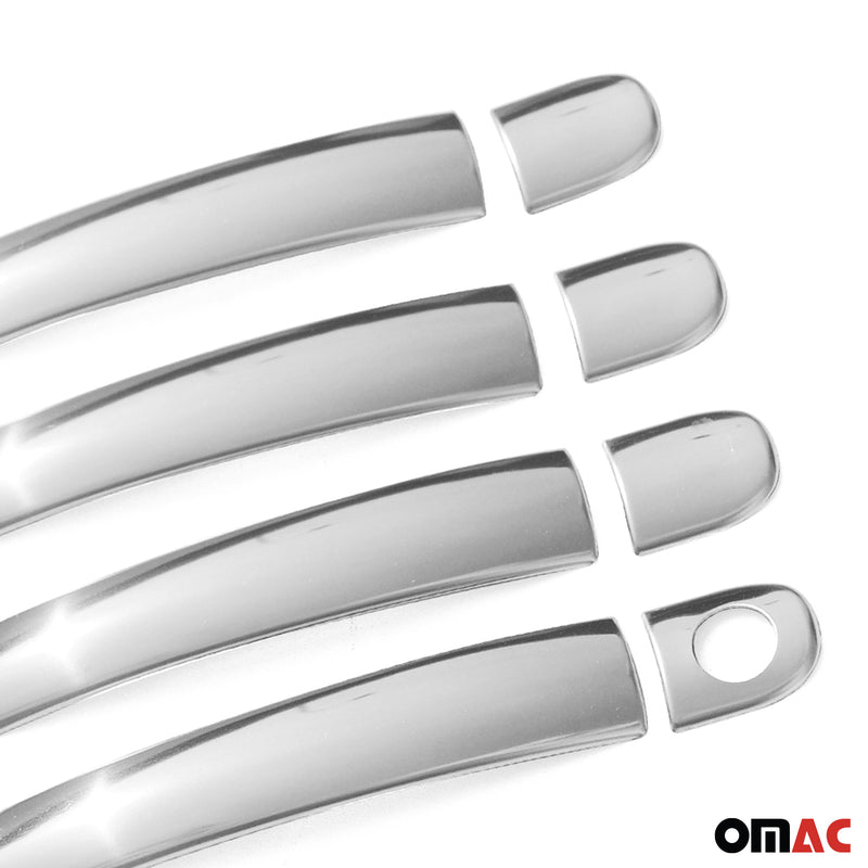 Copertura maniglia porta cromata per Seat Toledo 1998-2004 4 porte in acciaio inox 8x 