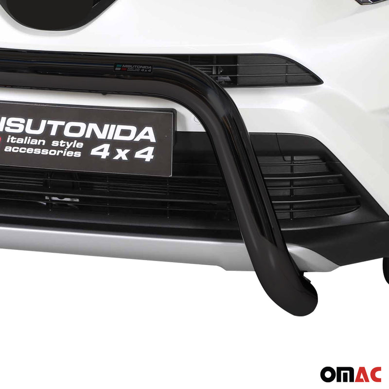 Barra di protezione anteriore per Toyota RAV4 Hybrid One 2016-2018 ø76 Nero 
