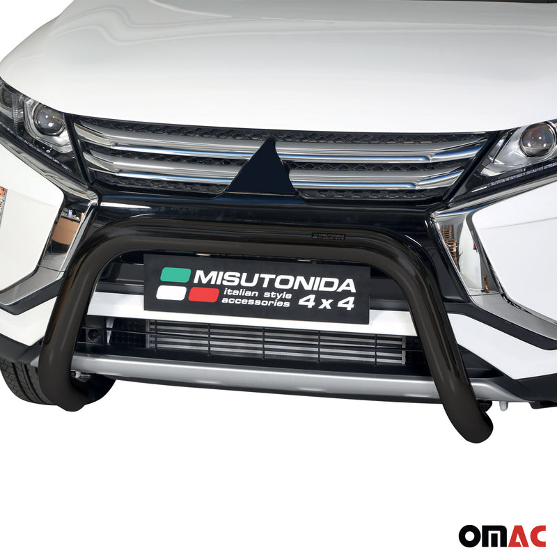Barra di protezione anteriore per Mitsubishi Eclipse Cross 2018-2020 ø76 Nero