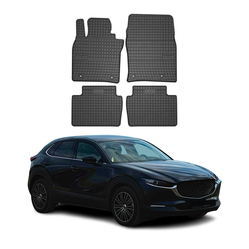 Tappetini in gomma neri per Mazda CX-30 DM 2019-2025, 4 pezzi