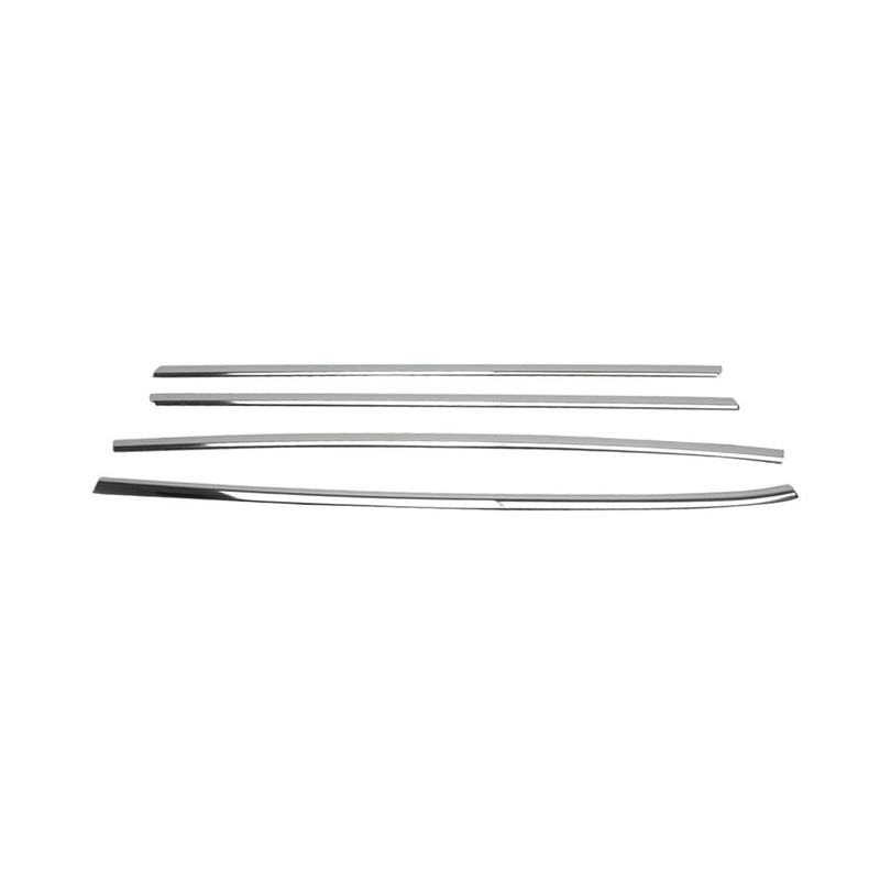 Listelli decorativi per finestrini per Peugeot 301 2012-2025 in acciaio inox cromato, 6 pezzi