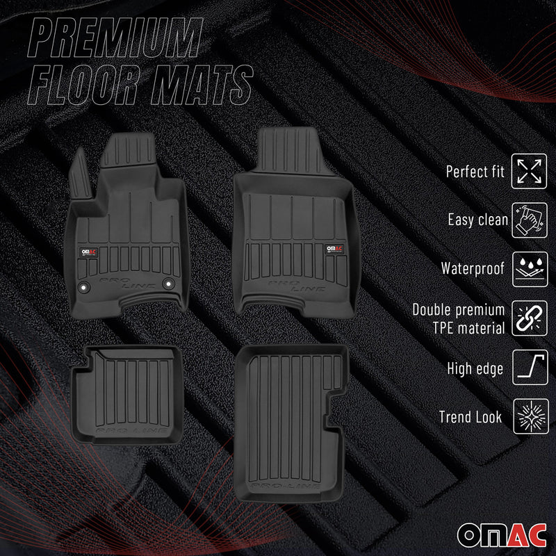 Tappetini Fiat Panda 2020-2025 TPE Nero 4 pezzi