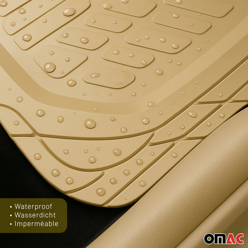 Tappetini VW Lupo, tagliabili, in gomma, beige, 4 pezzi
