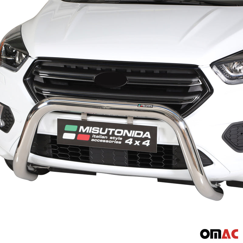 Protezione anteriore per Ford Kuga 2017-2019 ø76mm acciaio argento