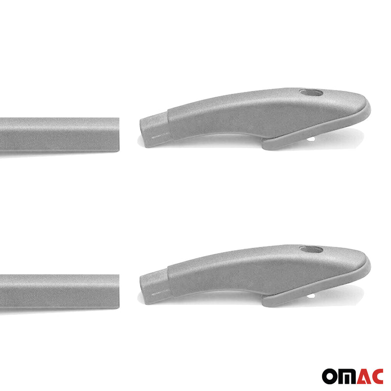 Dachreling Relingträger Alu für Isuzu D-Max DoubleCab 2012-2019 Alu Silber 2x