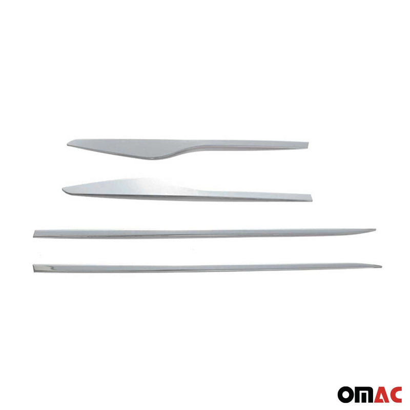 Striscia di protezione per portiera laterale, strisce per portiera, strisce di protezione per portiera per Renault Clio 2012-2019 cromate, 4 pezzi 
