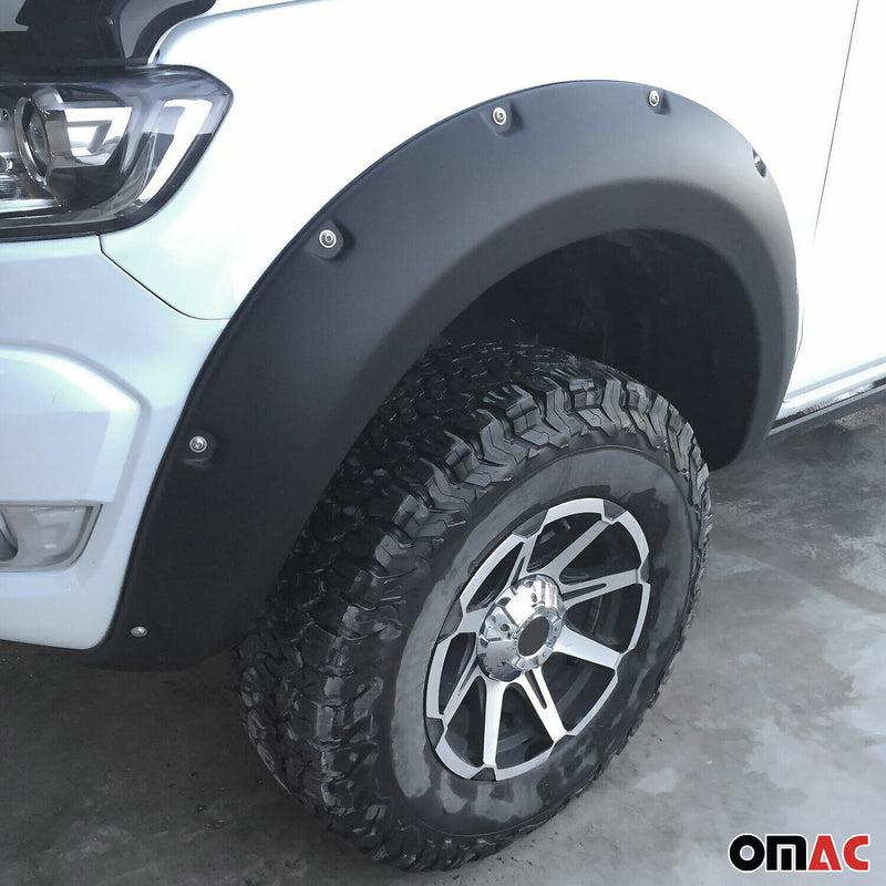 Parafanghi passaruota allargati per Ford Ranger 2015-2024 ABS argento 4 pezzi