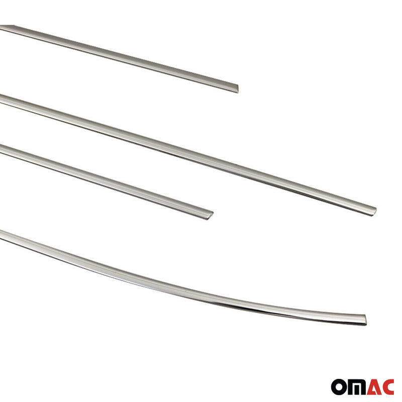 Listelli decorativi per finestrini per Kia Venga 2010-2025 in acciaio inox cromato, 4 pezzi