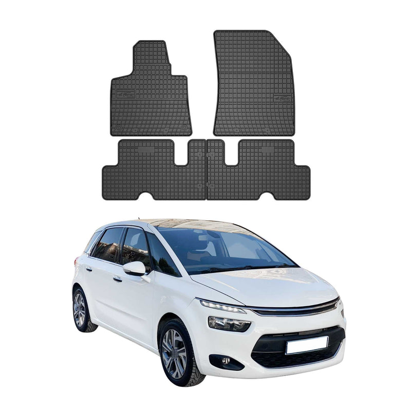 Tappetini Citroen C4 Picasso 2013-2016 TPE Nero 4 pezzi