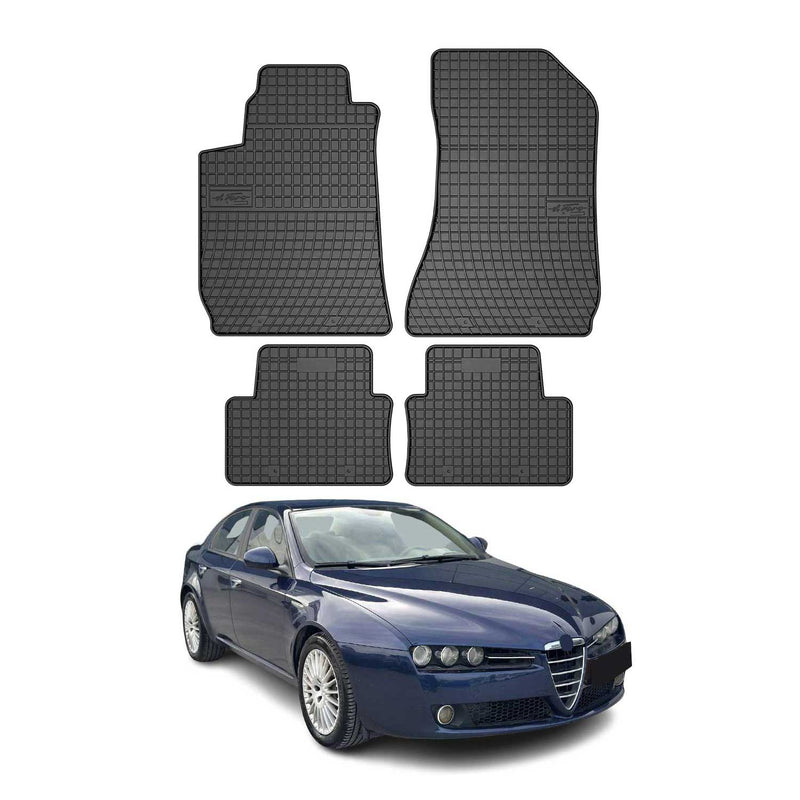 2005-2012 Alfa Romeo 159 / 159 Sportwagon Fußmatten Gummi Schwarz 4 tlg