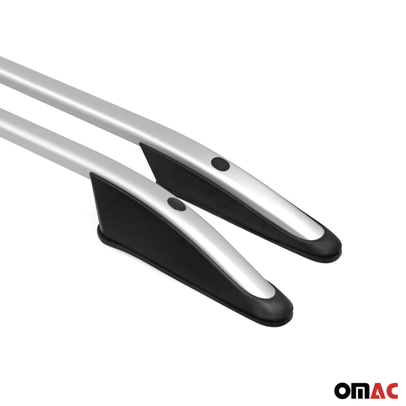Barre portatutto in alluminio per Renault Trafic Opel Vivaro 2001-2014 L2 Grigio Lungo ABE