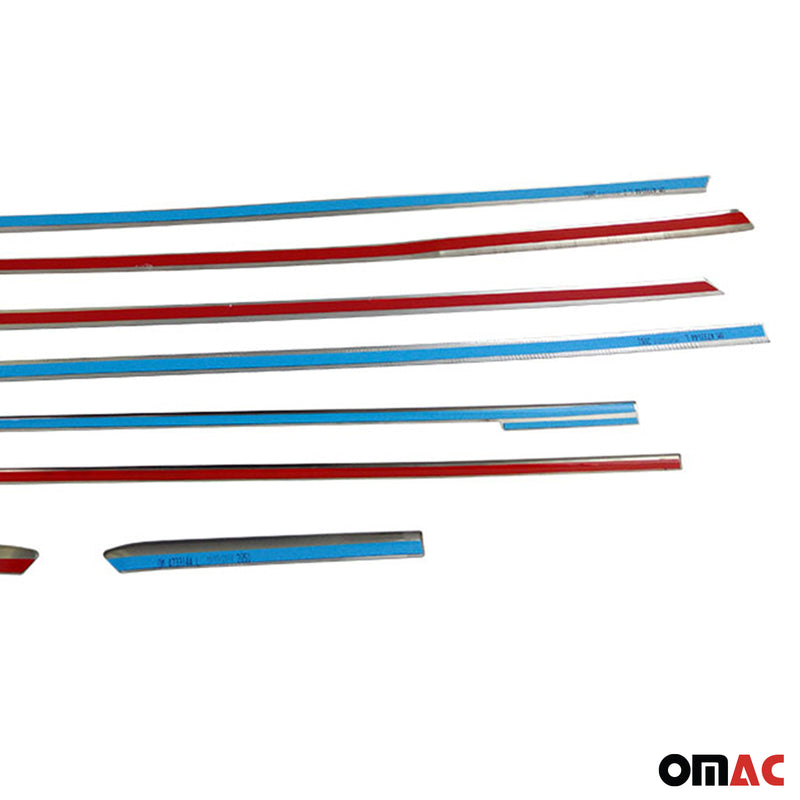 Listelli decorativi per finestrini Mercedes Vito W447 passo lungo L2 cromati 8 pezzi 