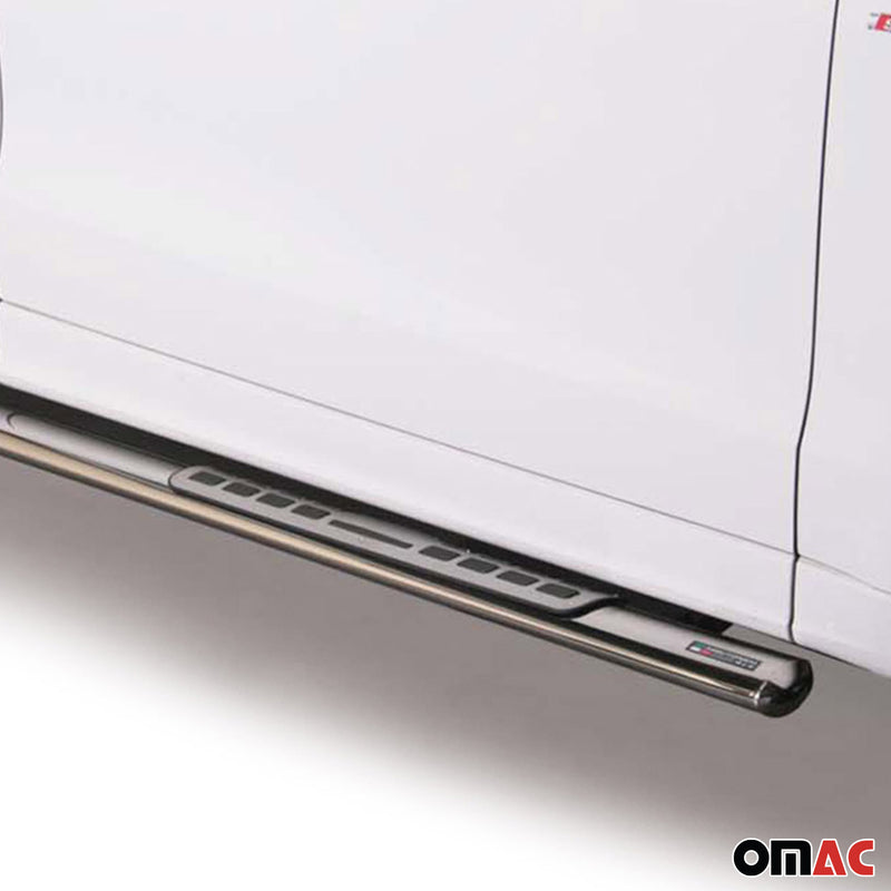 Minigonne laterali in acciaio per Audi Q7 4L 2006-2015 Argento