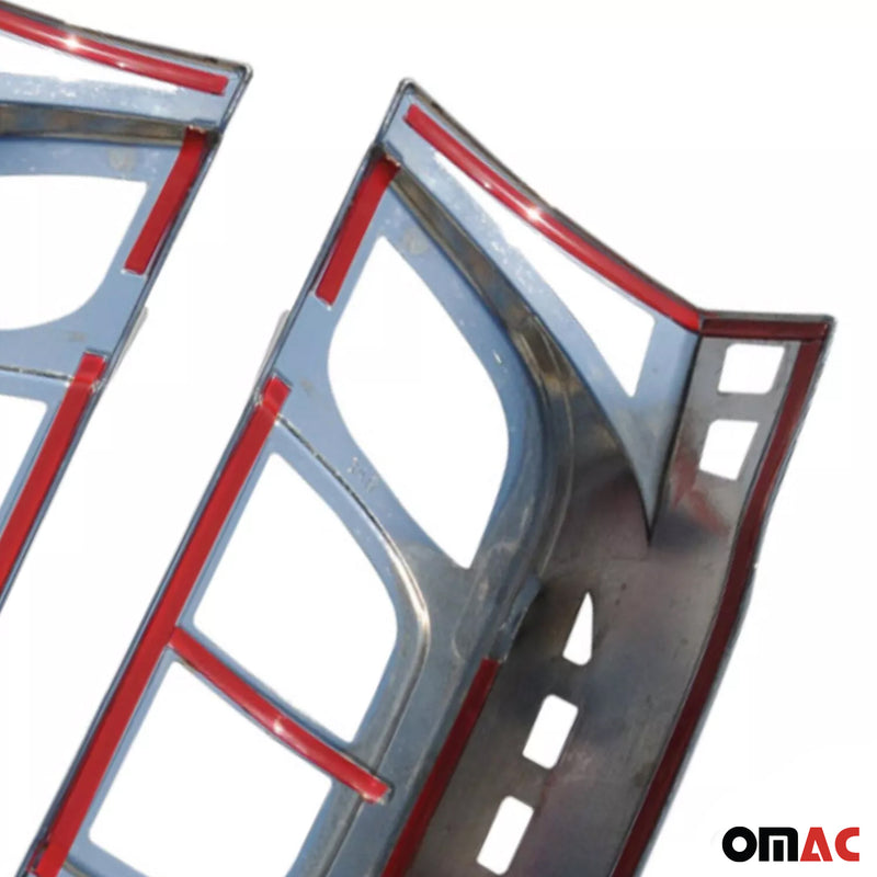 Fiat Fiorino III 2008-2022 cover fanale posteriore fanale posteriore cromato scuro ABS 2x