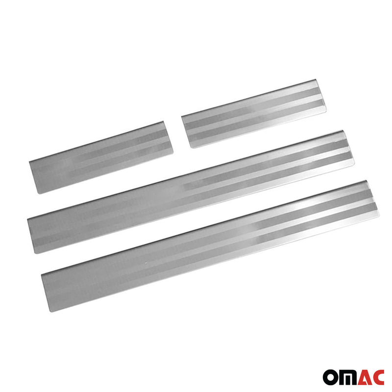 Soglie delle portiere per Range Rover 1994-2002 in acciaio inox argento 4 pezzi 