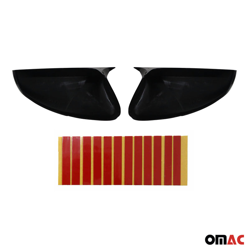 Calotte specchietti retrovisori per Citroen C4 Cactus 2018-2024 ABS nero lucido