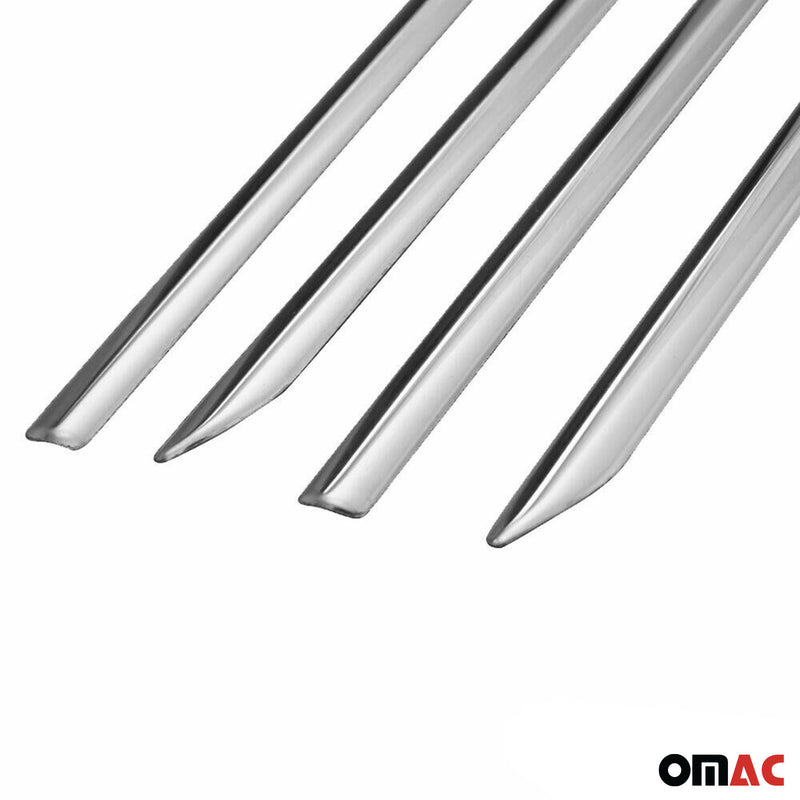 Listelli laterali per Skoda Rapid 2012-2019, protezione laterale in acciaio inox cromato