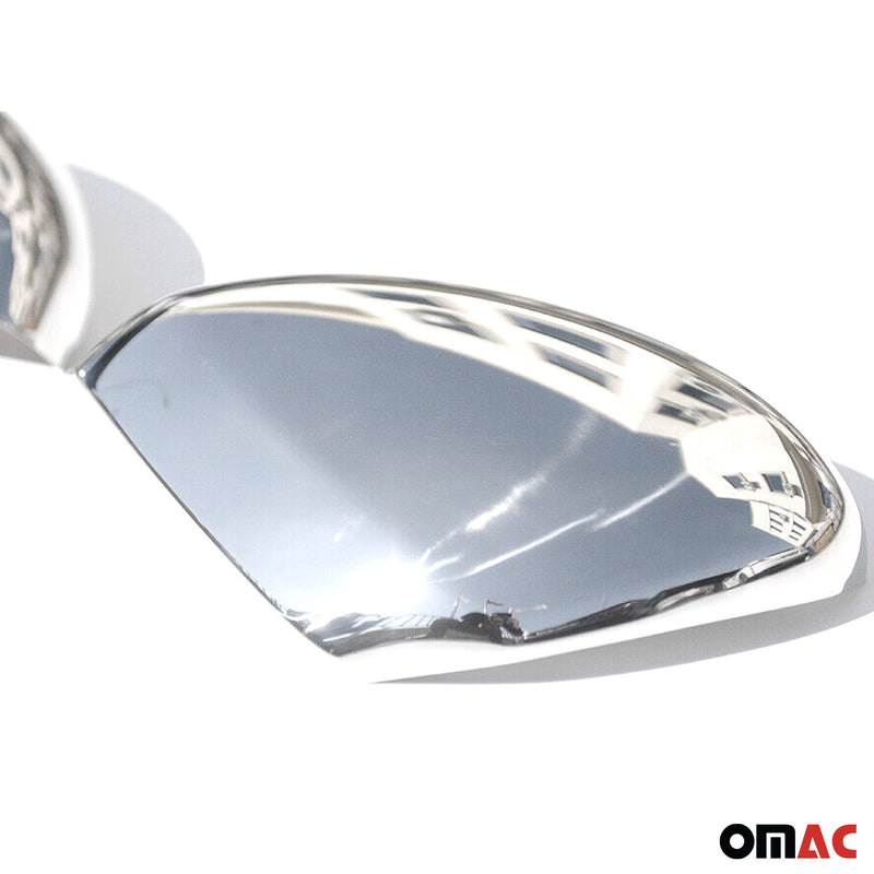 Spiegelkappen Spiegelabdeckung für Citroen DS4 2011-2015 Edelstahl Silber 2tlg