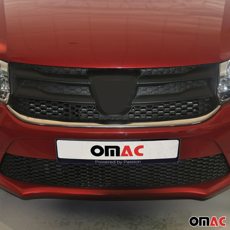 Strisce griglia per Dacia Sandero 2012-2017 inferiori cromate argento