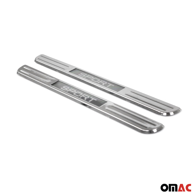 Soglie porte sportive per Skoda Kodiaq Karoq Scala in acciaio inox 2x