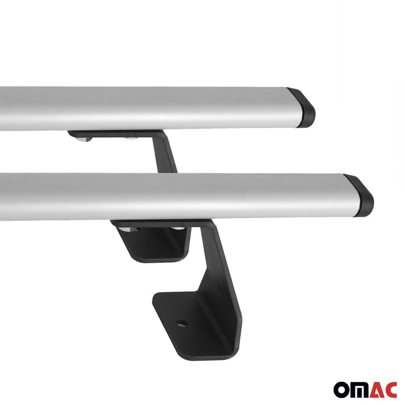 Portapacchi da tetto per VW Multivan T7 2022-2025 Acciaio Argento 2 pezzi