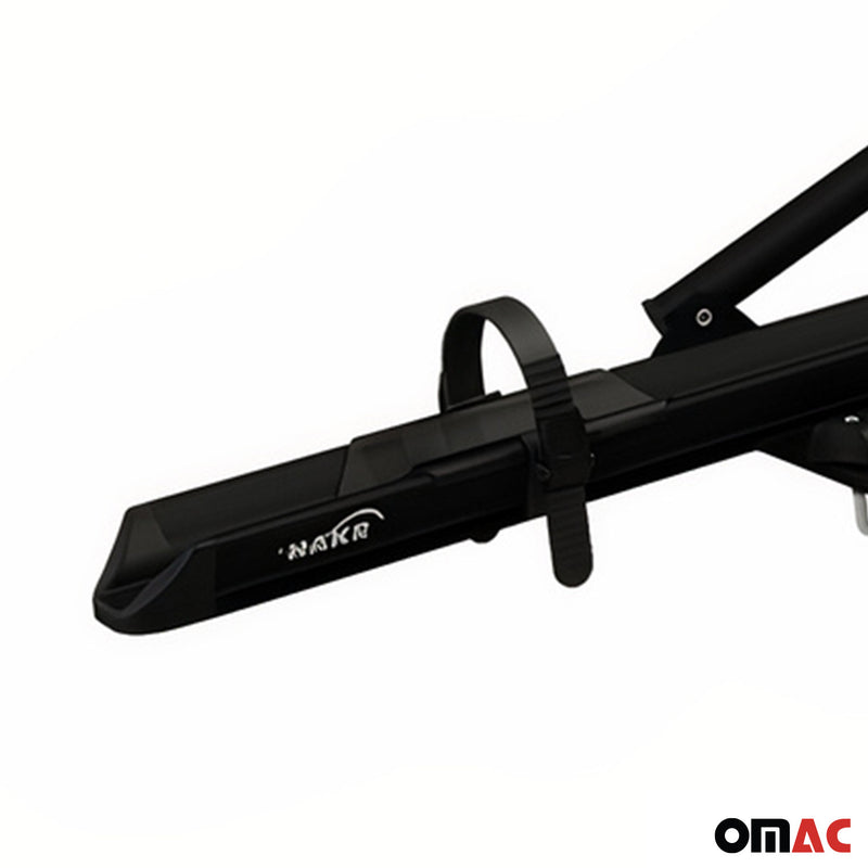Portabici da tetto portabici fino a 17 kg in alluminio nero