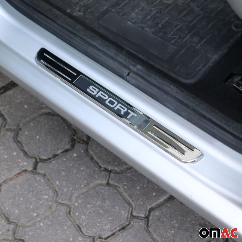 Soglie porte sportive per Skoda Kodiaq Karoq Scala in acciaio inox 2x