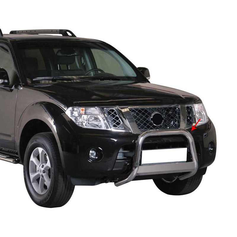 Frontbügel Frontschutzbügel für Nissan Pathfinder 2010-2013 ø63mm Stahl Silber