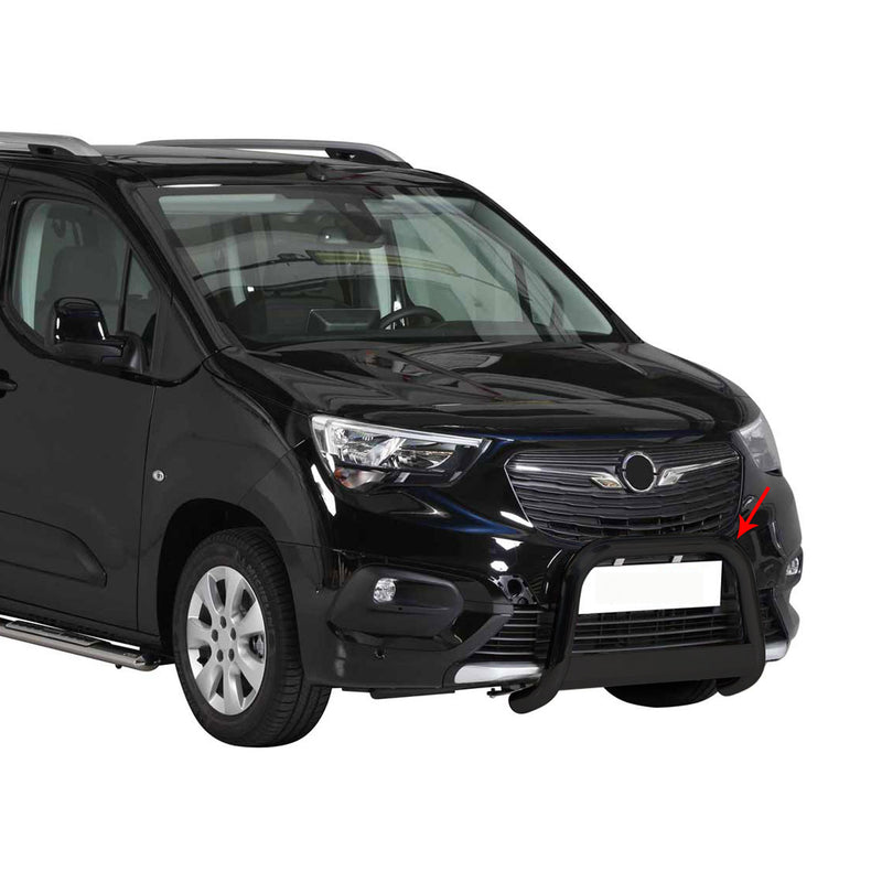 Protezione anteriore per Opel Combo 2018-2025 ø63mm acciaio nero