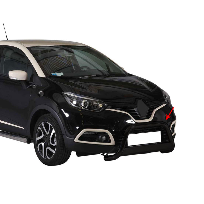 Barra di protezione anteriore per Renault Captur 2013-2017 ø63mm acciaio nero 
