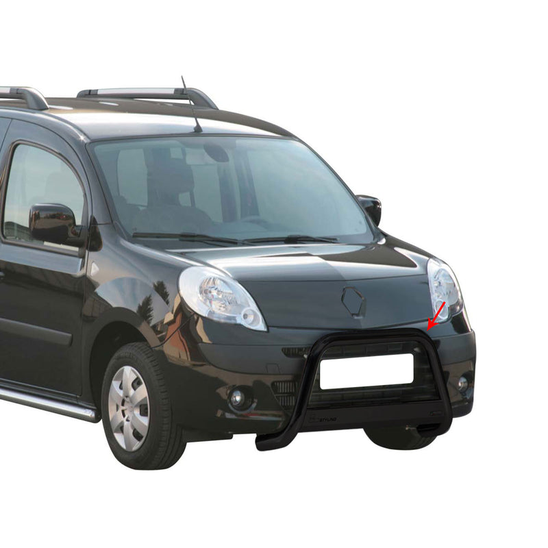 Barra di protezione anteriore per Renault Kangoo 2008-2013 ø63mm acciaio nero 