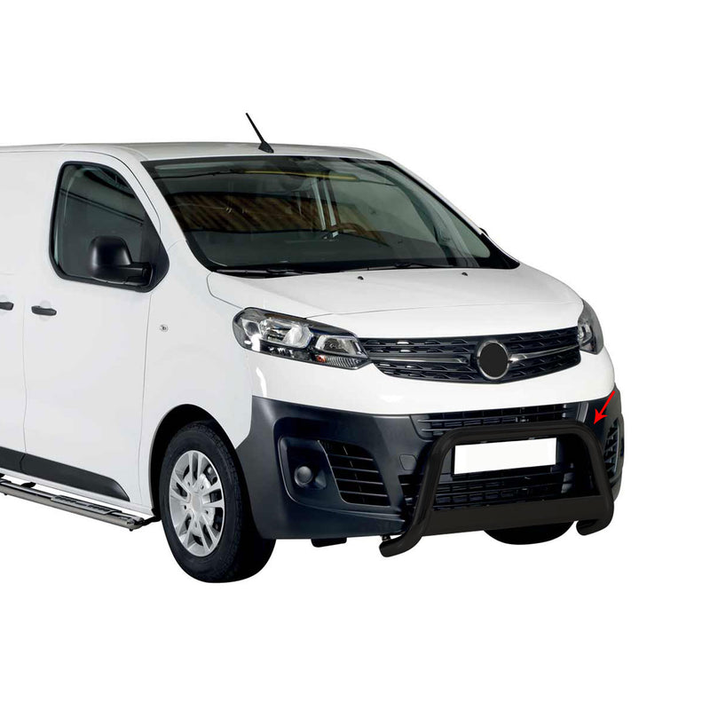 Protezione anteriore per Opel Vivaro 2019-2025 ø63mm acciaio nero