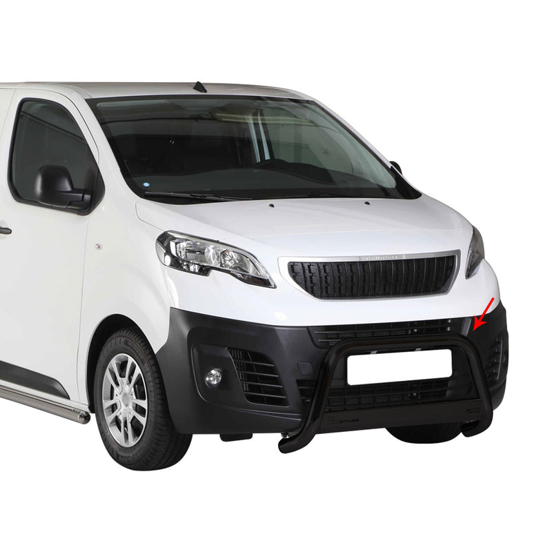 Protezione anteriore per Peugeot Expert 2016-2025 ø63mm acciaio nero